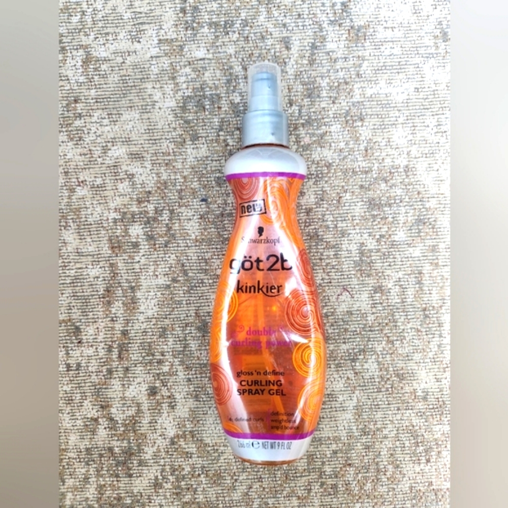 Got2b Kinkier Spray Gel New HTF